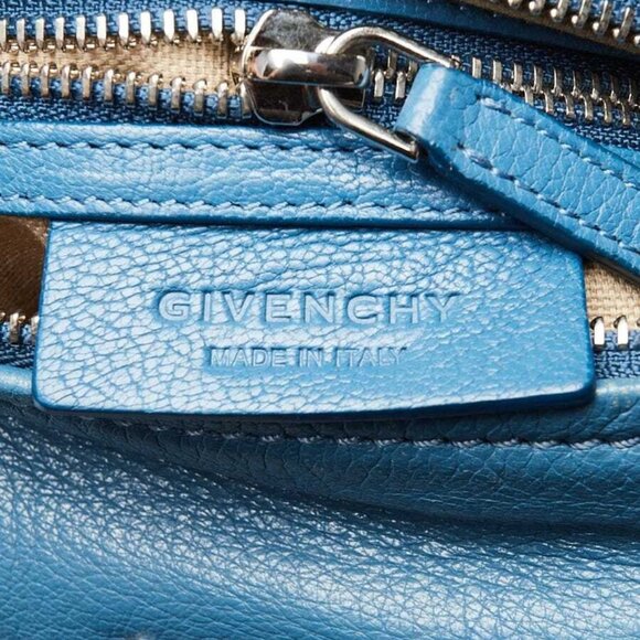 Givenchy Blue Sugar Goatskin Leather Mini Pandora Bag - Picture 11 of 12